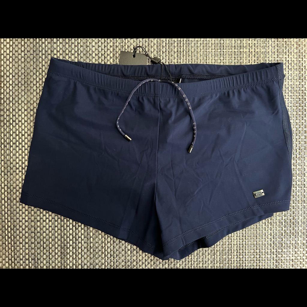 New Mens Hugo Boss Navy Swim Trunk